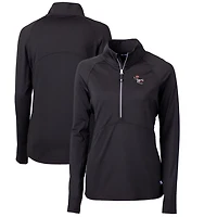 Women's Cutter & Buck NC State Wolfpack Adapt Eco Knit Stretch Recycled Half-Zip Pullover Top