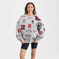 Sweat-shirt polaire gris Gameday Couture NC State Wolfpack Always on Repeat pour femme