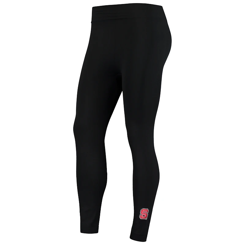 Legging polaire ZooZatz noir NC State Wolfpack pour femme