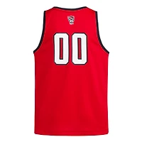 Youth adidas #00 Red NC State Wolfpack Swingman Jersey