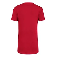 T-shirt rouge pour jeune adidas NC State Wolfpack 2023 Sideline Locker Room Logo Fresh