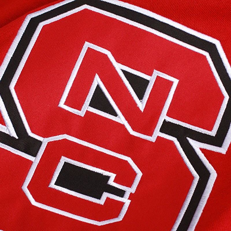 Sweat à capuche rouge avec grand logo NC State Wolfpack pour jeunes Stadium Athletic