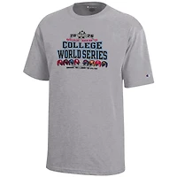 Youth Champion  Gray NCAA Merchandise 2026 Baseball Men's College World Series Champions Bracket T-Shirt