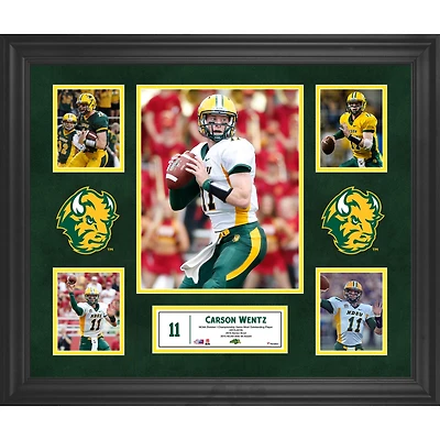 Carson Wentz North Dakota State Bison Framed 23" x 27" 5-Photo Collage