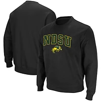 Colosseum Black NDSU Bison Arch & Logo Tackle Twill Pullover Homme