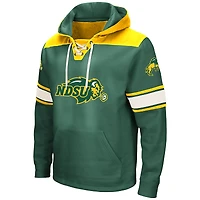 Men's Colosseum Green NDSU Bison 2.0 Lace-Up Hoodie
