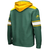 Men's Colosseum Green NDSU Bison 2.0 Lace-Up Hoodie