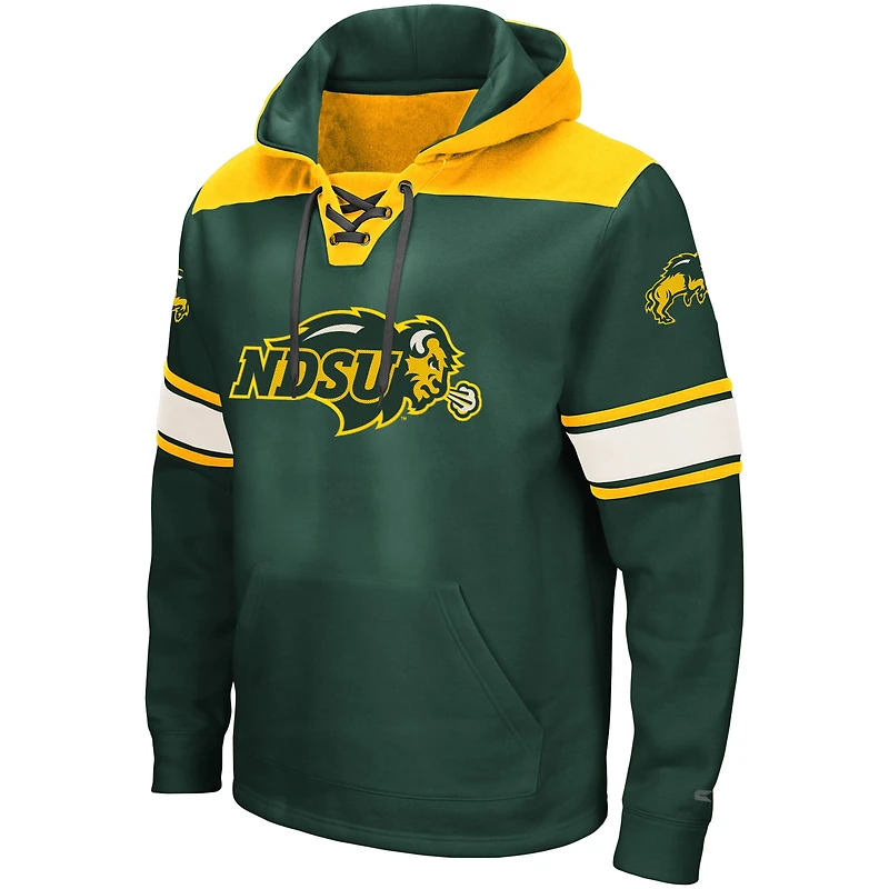 Sweat à capuche lacets NDSU Bison 2.0 vert Colosseum pour hommes