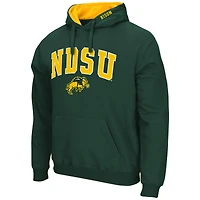 Chandail à capuchon Colosseum Green NDSU pour hommes avec arche de bison et logo