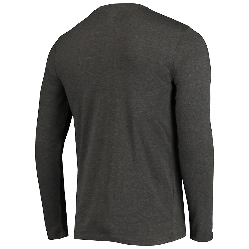 Concepts Sport Vert/Anthracite chiné NDSU Bison Meter T-shirt à manches longues et pantalon Ensemble de nuit