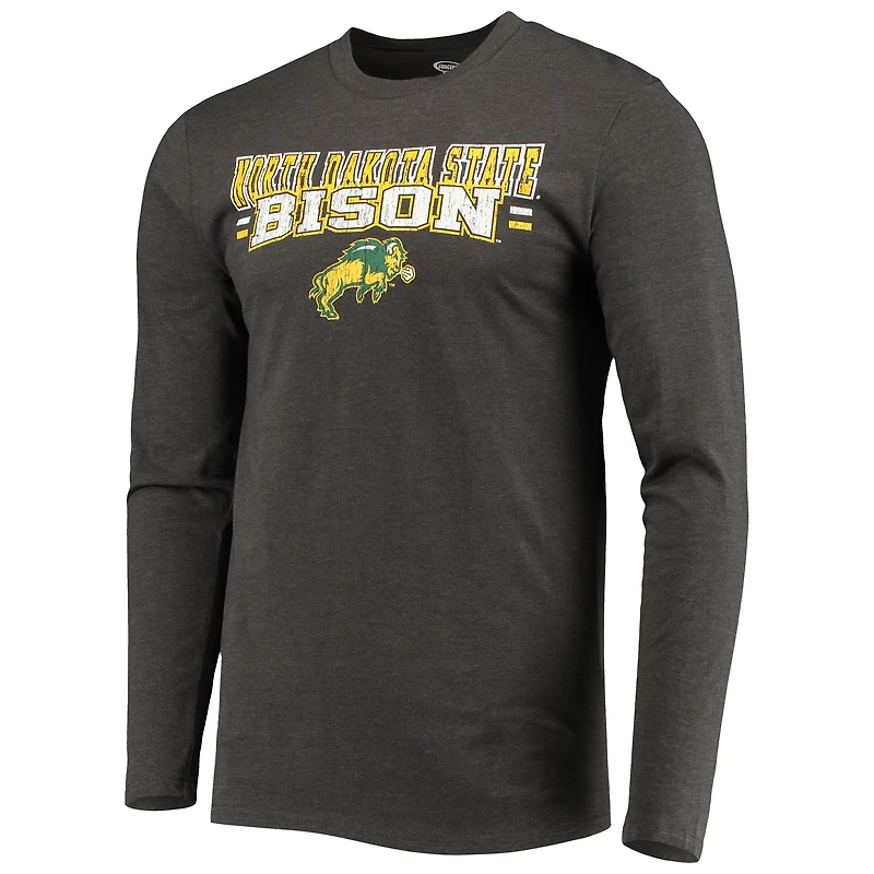 Men's Concepts Sport Green/Heathered Charcoal NDSU Bison Meter Long Sleeve Top & Pants Sleep Set