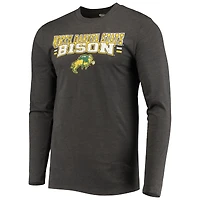 Men's Concepts Sport Green/Heathered Charcoal NDSU Bison Meter Long Sleeve Top & Pants Sleep Set