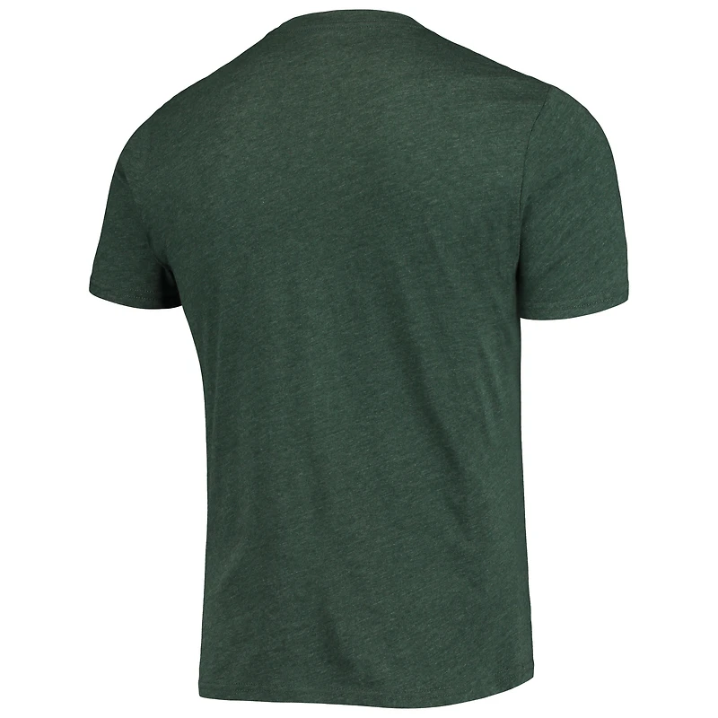 Concepts Sport T-shirt et pantalon NDSU Bison Meter anthracite chiné/vert pour homme