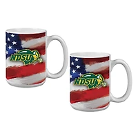 Ensemble de deux tasses NDSU Bison de 44 cl (15 oz) style américain
