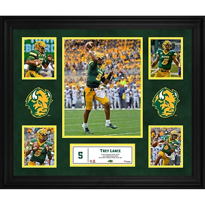 Collage encadré de 5 photos de Trey Lance NDSU Bison