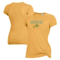 Women's Alternative Apparel Yellow NDSU Bison The Keepsake T-Shirt
