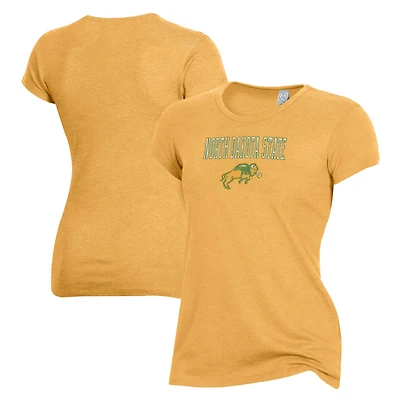 Women's Alternative Apparel Yellow NDSU Bison The Keepsake T-Shirt