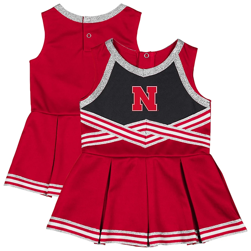Robe de cheerleading Lollipop Park pour filles du Colosseum Scarlet Nebraska Huskers