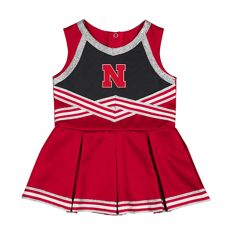 Girls Infant Colosseum Scarlet Nebraska Huskers Lollipop Park Cheer Dress