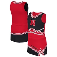 Girls Youth Colosseum Scarlet Nebraska Huskers Lollipop Park Cheer Two-Piece Set
