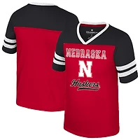 T-shirt à paillettes Princess Bubblegum des Nebraska Huskers pour jeunes filles du Colisée écarlate