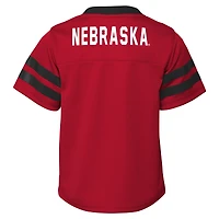 Infant Scarlet Nebraska Huskers Two-Piece Red Zone Jersey & Pants Set