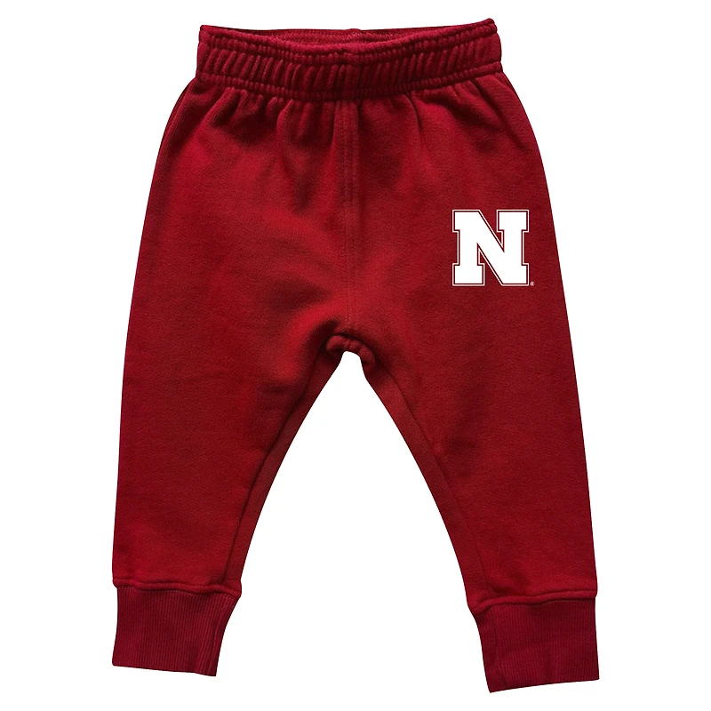 Ensemble sweat à capuche et pantalon de survêtement colorblock pour bébé Wes & Willy Scarlet Nebraska Huskers