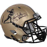 Johnny Rodgers Nebraska Huskers Autographed 2023 Gold Riddell Heisman Authentic Helmet with "72 Heisman" Inscription