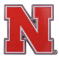 Logo Brands Nebraska Huskers Emblème de voiture en relief couleur
