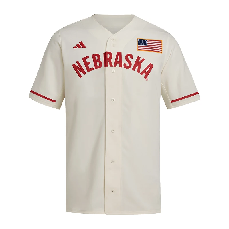 Men's adidas Nebraska Huskers Replica Baseball Jersey