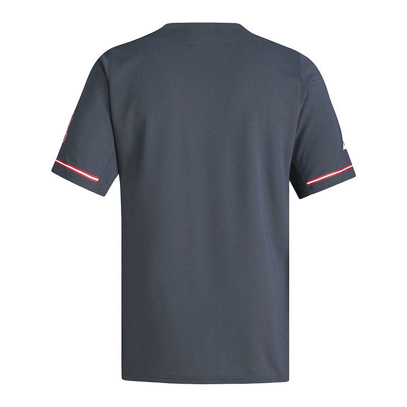 Maillot de baseball réplique gris adidas Nebraska Huskers pour homme