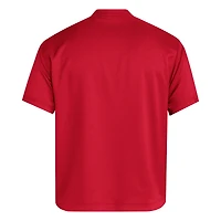 Men's adidas  Red Nebraska Huskers Dugout Coaches Adizero Notch Neck Pullover Top