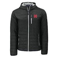 Men's Cutter & Buck Nebraska Huskers Rainier Eco PrimaLoft Hooded Full-Zip Jacket