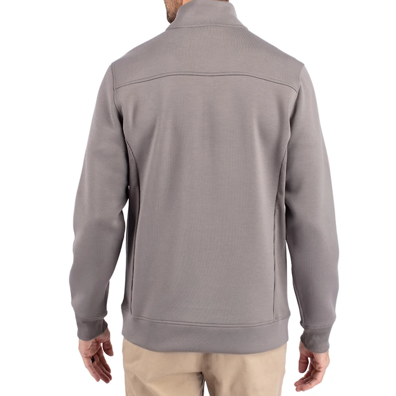 Men's Cutter & Buck  Gray Nebraska Huskers Roam Eco Recycled Quarter-Zip Pullover