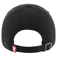 Men's '47 Black Nebraska Huskers Clean Up Adjustable Hat