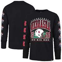 T-shirt à manches longues noir « 47 Nebraska Huskers Go Big » pour homme