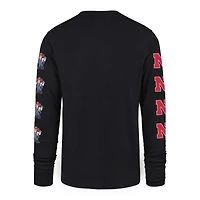 Men's '47  Black Nebraska Huskers Go Big Long Sleeve T-Shirt