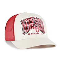 Men's '47  Cream Nebraska Huskers Drawbridge Trucker Adjustable Hat