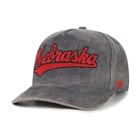 Men's '47  Gray Nebraska Huskers Reclaim Snow Wash Corduroy Hitch Adjustable Hat