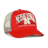 Men's '47 Scarlet Nebraska Huskers Arid Adjustable Trucker Hat