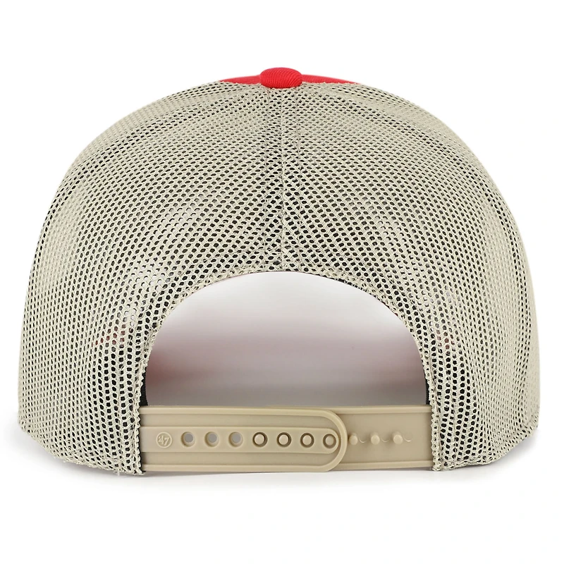 Men's '47 Scarlet Nebraska Huskers Arid Adjustable Trucker Hat