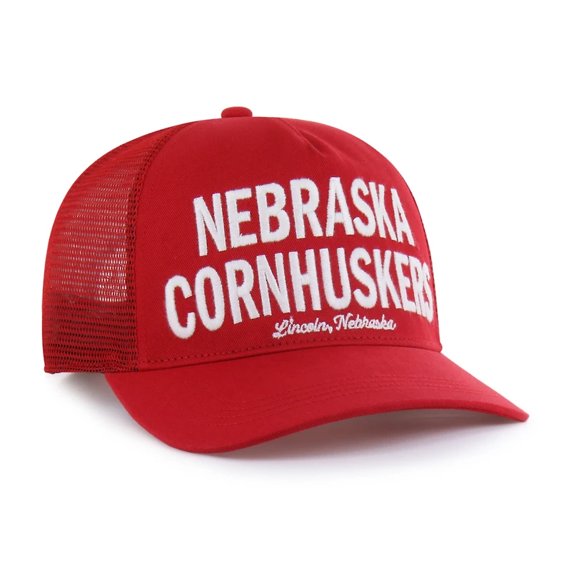 Casquette trucker ajustable contemporaine « 47 Scarlet Nebraska Huskers » pour homme