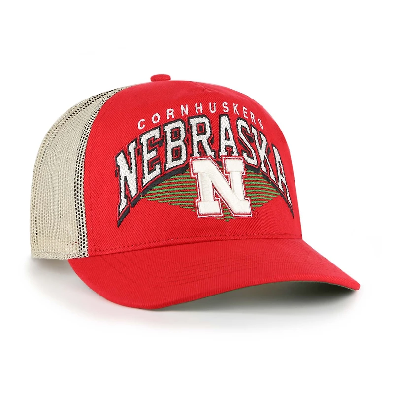 Men's '47  Scarlet Nebraska Huskers Pomona Mesh Hitch Adjustable Trucker Hat