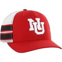 Men's '47 Scarlet Nebraska Huskers Straight Eight Adjustable Trucker Hat