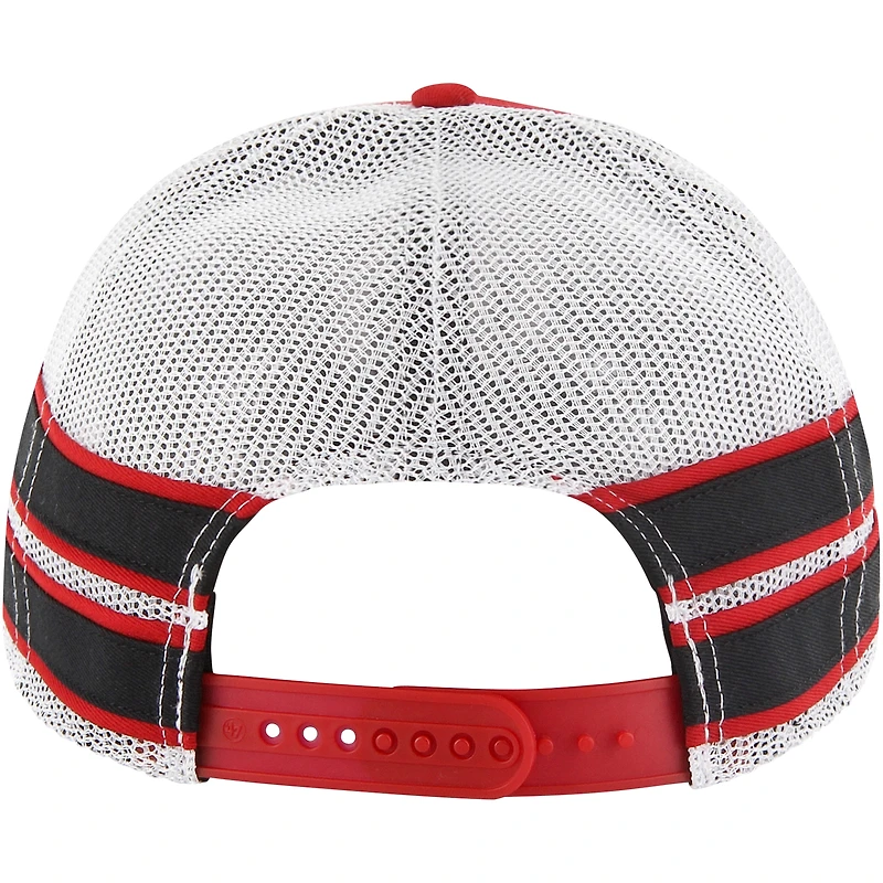 Men's '47 Scarlet Nebraska Huskers Straight Eight Adjustable Trucker Hat