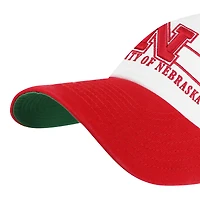 Men's '47 White Nebraska Huskers Gridiron Clean Up Adjustable Hat