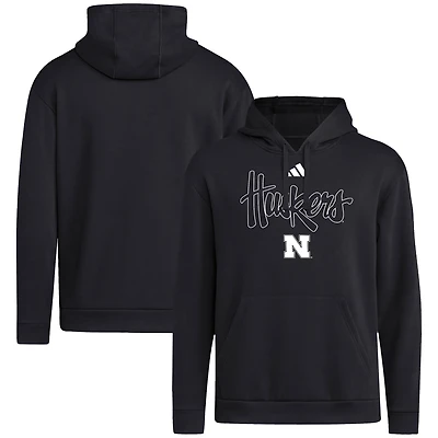 Sweat à capuche noir alternatif des Nebraska Huskers pour homme adidas