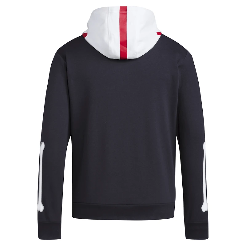 Men's adidas Black Nebraska Huskers Blackshirts Full-Zip Hoodie