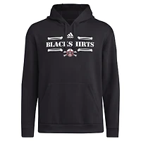 Men's adidas Black Nebraska Huskers Blackshirts Pullover Hoodie