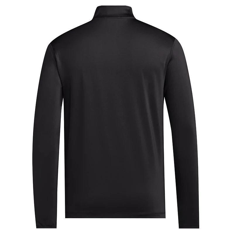 Men's adidas Black Nebraska Huskers Half-Zip Golf Jacket